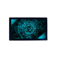 Moniteur tactile capacitif industriel à cadre ultra-fin - Noir intégré pour usage professionnel Interface USB/Série