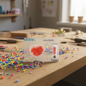 ILAN Perline Fluorescenti Arancioni da 10mm per Gioielli - Product Image 3