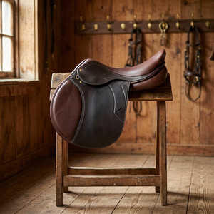 Silla de Montar Inglesa de Cuero de Primera Calidad para Doma y Salto, Cómoda y Duradera, Personalizable - Product Image 3
