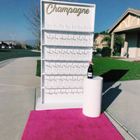 Support de présentation de champagne personnalisé pour mariage, mur de champagne, porte-gobelets, banquet, hôtel, fête, événement commercial, casier à vin