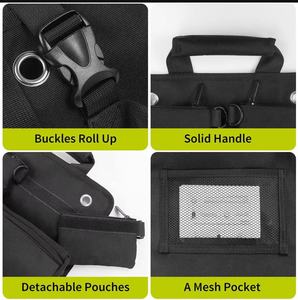 Sac de rangement enroulable pour voiture en tissu Oxford, organisateur d'outils portable pour électricien et charpentier, nouveau style transfrontalier - Product Image 4