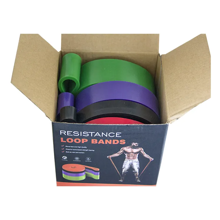 2080 mm Latex Resistance Bands Set Home Fitness Pull-Ups Weight-Bearing Tension Band Elastic Rubber Band Gym Accessories