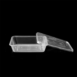 Trắng đen nhựa Hộp Ăn Trưa với nắp tái sử dụng <span class=keywords><strong>container</strong></span> lưu trữ thực phẩm - Product Image 2