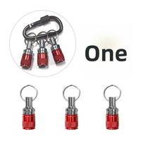 SUBORUI Adaptateur de clé à douille à percussion à changement rapide, tige hexagonale, 3 pièces, avec mousqueton porte-clés