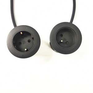 54mmシングルパワーSchukoドイツフランス電源コンセントラウンドグロムメットソケット/オフィス家具デスクトップEUパワーラウンドソケット - Product Image 3