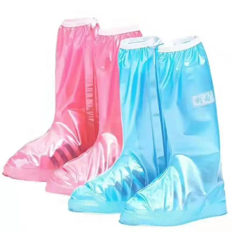 Hot sale customized LOGO colors PVC waterproof plastic shoe cover for rain
