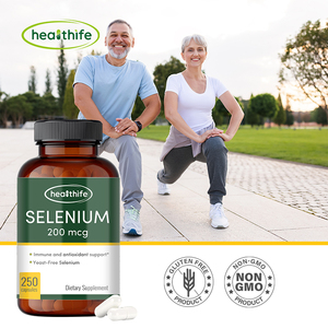 Capsules <span class=keywords><strong>de</strong></span> sélénium glycinate complexe Healthife, grande capacité, 250 capsules, fabricant <span class=keywords><strong>de</strong></span> compléments alimentaires en marque privée OEM, approvisionnement en vrac - Product Image 5