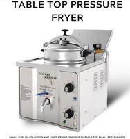 Friteuse électrique professionnelle en acier inoxydable, friteuse de comptoir avec contrôle de la température pour charcuterie OEM