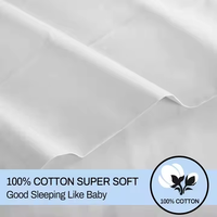 Drap de lit en satin 100% coton de luxe 5 étoiles pour hôtel Tissé vintage classique 250TC Drap de polyester de Chine King Size Vente en gros
