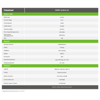 بطارية ليثيوم فوسفات الحديد Growatt HOPE 16.0LM-A1 بجهد منخفض 51.2 فولت وسعة 314 أمبير ساعة و16 كيلو واط ساعة لتخزين الطاقة للأنظمة المنزلية