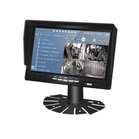 Consola de Conducción para Autobús Magnetic North QP001 con Pantalla de Monitoreo de Reversa de 7 Pulgadas para Autobuses Públicos