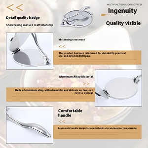 Presse à tortillas en aluminium, revêtement antiadhésif poli, poignée antidérapante, presse à pâte robuste pour crêpes/pains plats, usage commercial et domestique - Product Image 3