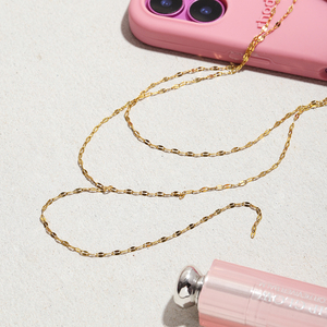 Collana a Catena a Doppio Strato Impermeabile Placcata <span class=keywords><strong>in</strong></span> <span class=keywords><strong>Oro</strong></span> 18k <span class=keywords><strong>in</strong></span> Acciaio Inossidabile, Gioiello Regalo Classico a Forma di Y - Product Image 5