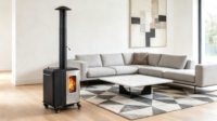 Poêle à granulés compact et portable Ruixiao TW01, en acier inoxydable de qualité supérieure, chauffage rapide, économie d'énergie, pour extérieur et terrasse