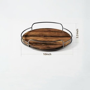 Rotating <b>Spice</b> <b>Rack</b> Wooden Kitchen Storage Unit 10 Inch Diameter <b>For</b> Condiment Bottles And <b>Jars</b> - Product Image 1