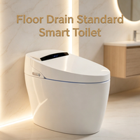 WC intelligent à siphon en ABS étanche avec fonction de chauffage instantané et système à double canalisation pour projets résidentiels, hôteliers et appartements familiaux