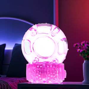 Vibratore a Forma di Farfalla in Cristallo per Adulti, Anello Penieno, Anello per Erezione e Dildo, Accessorio per Preservativo, Prodotti per il Sesso - Product Image 4