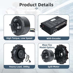 Kit moteur moyeu 48V à aimant permanent sans balais à couple élevé, charge 800 kg, à arbre unique, pour agriculture 4x4 avec pneu de 16 pouces - Product Image 5