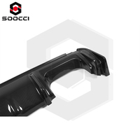 Diffuseur arrière en fibre de carbone sèche, style 3D, diffuseur inférieur de pare-chocs arrière, diffuseur à quatre sorties d'échappement pour BMW G80 G81 M3 G82 G83 M4 2021-UP