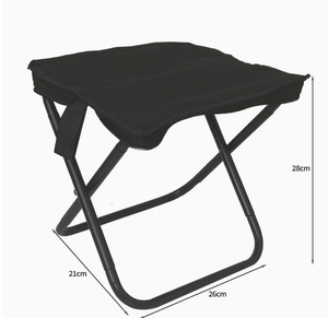 Outdoor Folding <b>Stool</b> 21x26x28cm Foldable <b>Portable</b> Garden Chair Camping Fishing <b>Stool</b> - Product Image 4