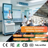 Kiosco Profesional Personalizado para Vestíbulo con Pantalla Táctil Curva, Terminal de Impresión Térmica y Animación para Centros Comerciales y Servicios Públicos
