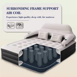 Matelas gonflable de camping avec tête de lit, matelas gonflables portables - Product Image 5
