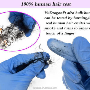 Haute qualité 100% cheveux crus brésiliens crépus en vrac cheveux afro naturels pour serrures <span class=keywords><strong>ou</strong></span> torsions 8-18 "longueur 50g noir naturel meilleur prix - Product Image 5