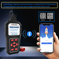 KONNWEI KW818 OBD2 Escáner Universal Car Code Reader Check Engine Light Fault Diagnostic Tool con Bluetooth Mobile Free App