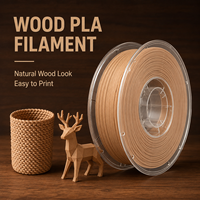 Filament PLA rempli de bois en gros, 1,75 mm, 9 couleurs, bobine de 1 kg, scellé sous vide, pour imprimantes 3D FDM/FFF, approvisionnement en vrac pour revendeurs, 10