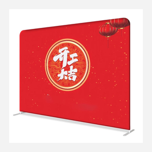 Mur d'affichage personnalisé en aluminium à impression numérique, déroulable et extensible, pour salons professionnels et présentation de marque - Product Image 1