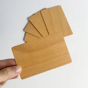 コンタクトチップ木製カードリサイクル可能なブランクカスタマイズされた木製RFIDカード