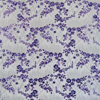 Style européen américain nouveau Sequin empilé brodé maille Base tissu robe Performance vêtements perle Tube pour Textile à la maison