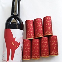 Capsules en aluminium et plastique de haute qualité à ouverture facile, avec feuille d'or et bande déchirable, pour bouteilles de vin, vente en gros |   OEM Chine