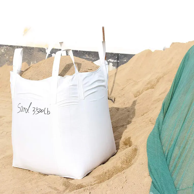 Sacs en plastique de conteneur de polypropylène de pp de grands sacs en vrac de Fibc de sac de catégorie comestible pour empaqueter 1000 kilogrammes 1.5 tonnes