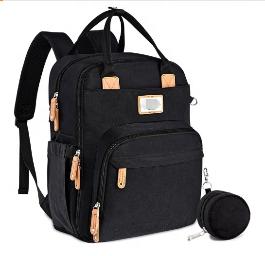 Stylish Large Capacity Waterproof Diaper Backpack Portable Multifunction Travel Back Pack for Maternity & Baby Changing Bags