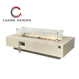 65,000 btu आयताकार फर्नीचर पिछवाड़े के पिछवाड़े के लिए रसोई गैस सीमेंट आग टेबल - Product Image 2