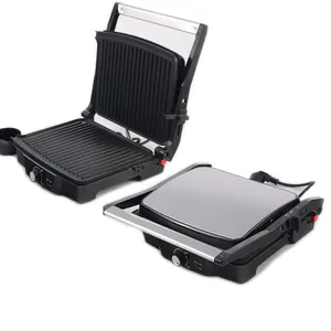 Hot Sale Contact Grill Commercial Panini Hot Platen Whole Pit Sandwich Barbecue Steak Press Machine