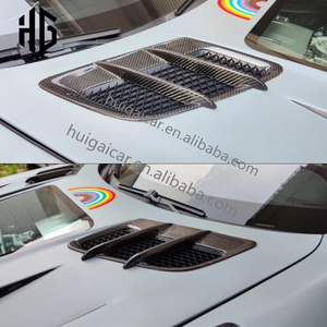 Meilleur <span class=keywords><strong>prix</strong></span> en Fiber de carbone pare-chocs avant capot moteur Tuyere Kit de carrosserie pour <span class=keywords><strong>Mercedes</strong></span> AMG GT GTC GTS capot de voiture évents couverture - Product Image 4