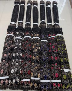 Tissu en filet importé de qualité supérieure, travail artisanal de luxe avec des perles et des broderies, idéal pour les saris de mariée, les lehengas et les robes de mariée - Product Image 1