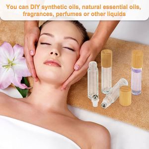Wholesale Clear Glass <b>Perfume</b> <b>Bottles</b> 3ml/<b>5ml</b>/10ml Roll-On Stainless Steel Roller for Screen Printing Recyclable for Essential - Product Image 4