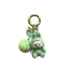 Lindo Mini Flocado Labu Bolsa Frozen Personaje Coche Llavero Colgante decorativo Cadena de teléfono móvil para parejas Cajas de misterios - Product Image 5