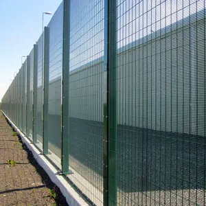 粉末涂层保护房屋焊接钢丝监狱网358防爬铁丝网围栏