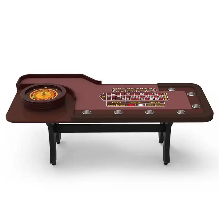 YH-mesa de juego de ruleta de estilo americano, lujosa y profesional, fieltro