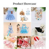 Ensemble de maillots de bain pour animaux de compagnie tendance, vêtements d'été pour chien, motif sirène et fraise, maillot de bain pour chiot, tenue de plage pour animaux de compagnie, vêtements pour animaux