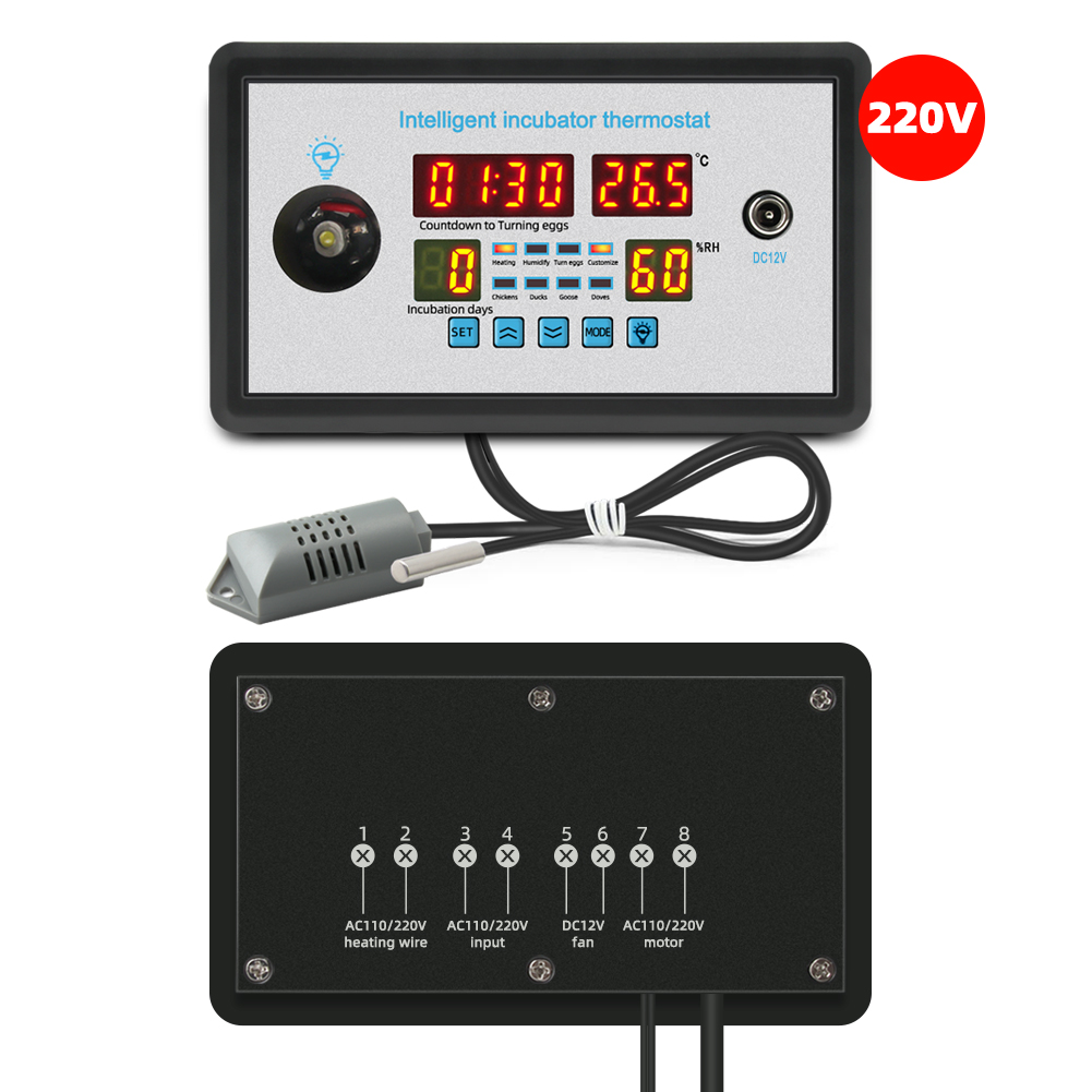 220V Digital Temperature Controller Refrigerator Thermostat for Incubator STC-9002 with Sensor(图11)