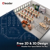 Poste de travail de bureau compact avec cloison pliable et design peu encombrant pour petit bureau
