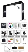Machine de photomaton Sky Video 360 avec plateau rotatif supérieur pour selfies, support 360 et rotation avec treillis et moteur