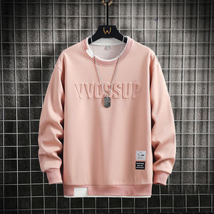 Sweat à capuche décontracté pour jeunes, col rond, coupe ample, manches longues, respirant et confortable, sans capuche, idéal printemps-automne - Product Image 4