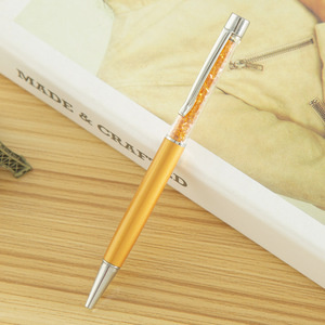 Stylo bille rotatif en métal incrusté de cristaux, écriture fluide, multicolore, pour promotion d'entreprise, cadeau d'entreprise - Product Image 2