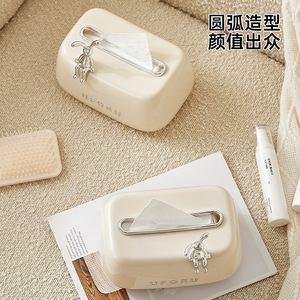 Uforu – boîte à mouchoirs de grande capacité, rangement de bureau à ressort pour salon et salle de bain - Product Image 5